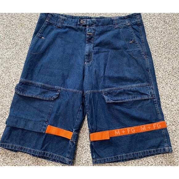 MARITHE FRANCOIS GIRBAUD Denim Shorts Jorts Y2k Mens Baggy